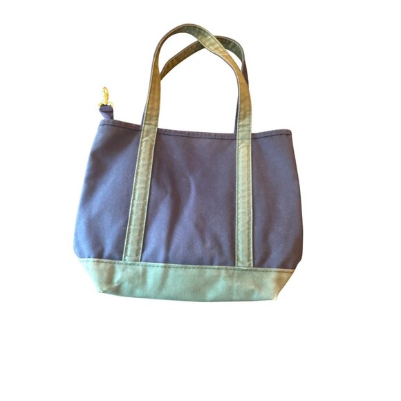 Lands End Canvas Tote Bag With Dual Handles & Zipper Closure - Picture 1 of 6